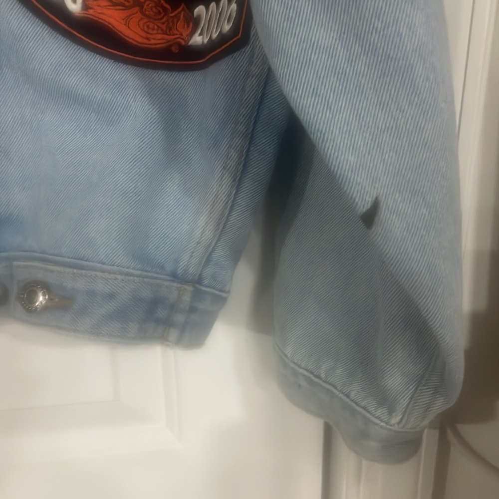 Harley Davison extra large denim jacket with Harley Davidson - Picture 4 of 10